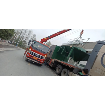 廣西常德市子良茶園水廠一體化凈水設(shè)備案例卸貨和現(xiàn)場安裝